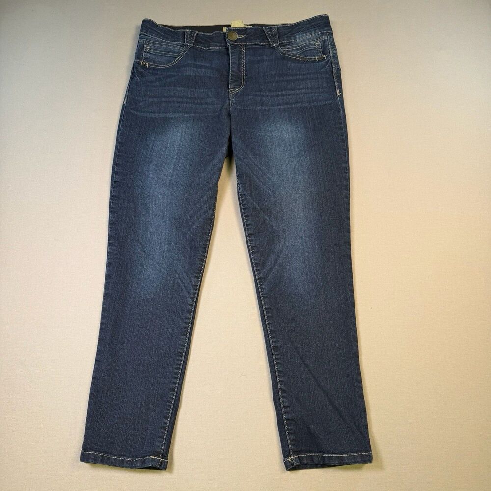 Democracy “Ab”solution Technology Jeans Women’s 12 Dark Wash Tummy Panel Stretch